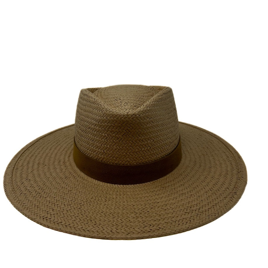 San pancho straw packable fedora natural