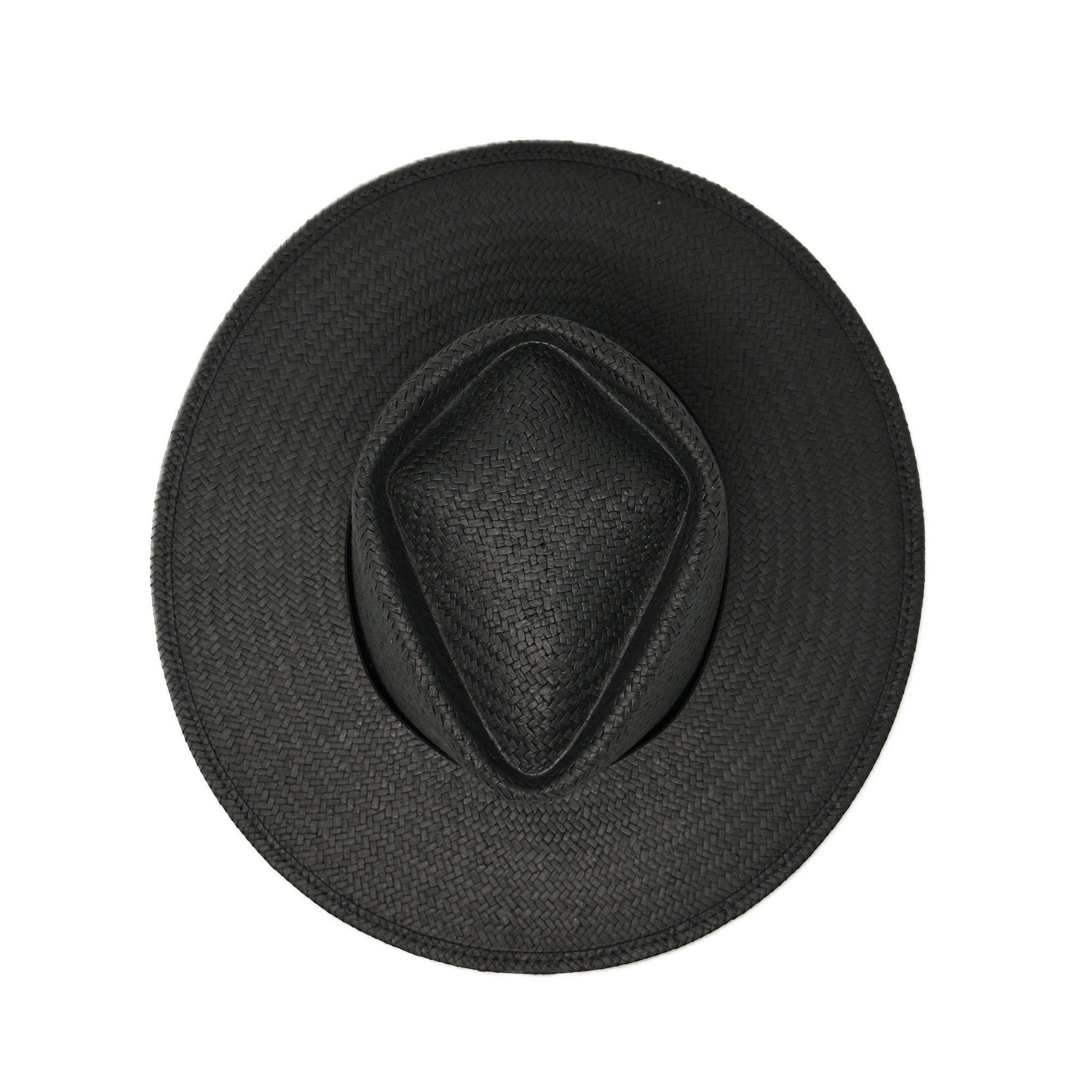 SAN PANCHO PACKABLE STRAW BLACK