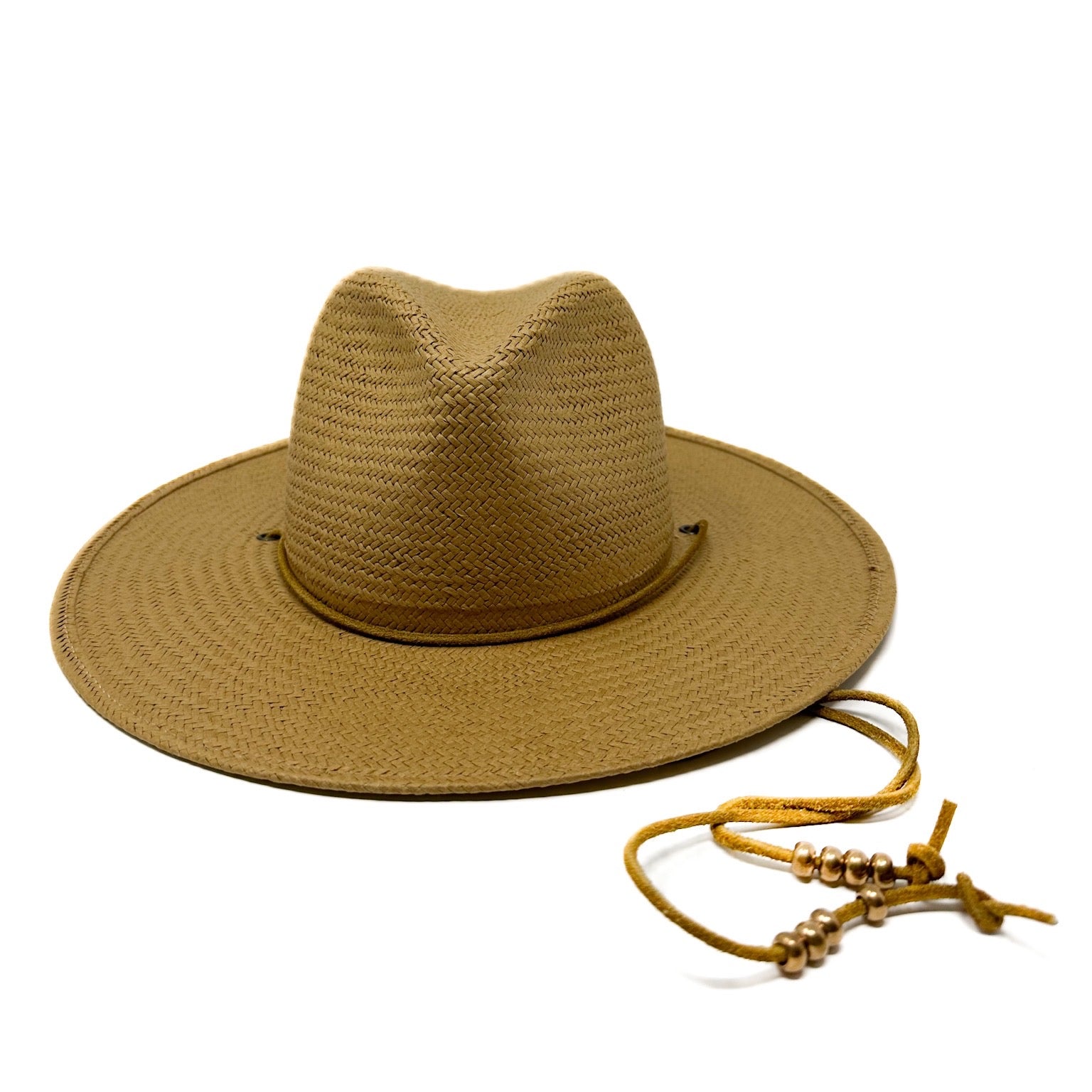 SEDONA Packable Straw Hat w/ neck tie in Bronze