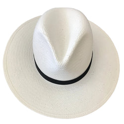 SAN SEBASTIAN STRAW FEDORA WHITE