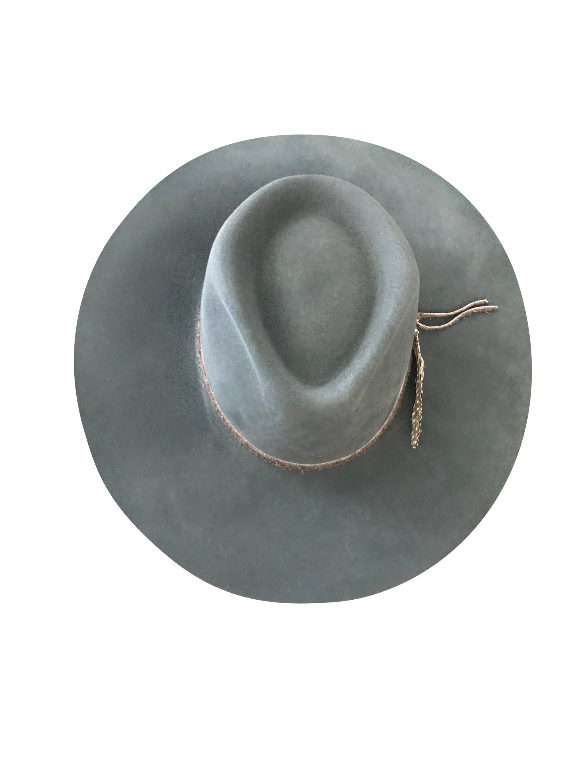 MONTANA FELT FEDORA WASHED BLACK