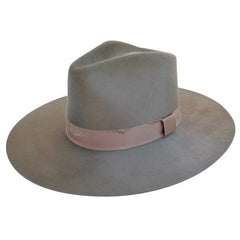 Lovely Bird Malibu Pale Olive Verona Fedora Hat S NEW VERONA FEDORA IN PALE OLIVE WITH VINTAGE SILK - Lovely Bird main image 4